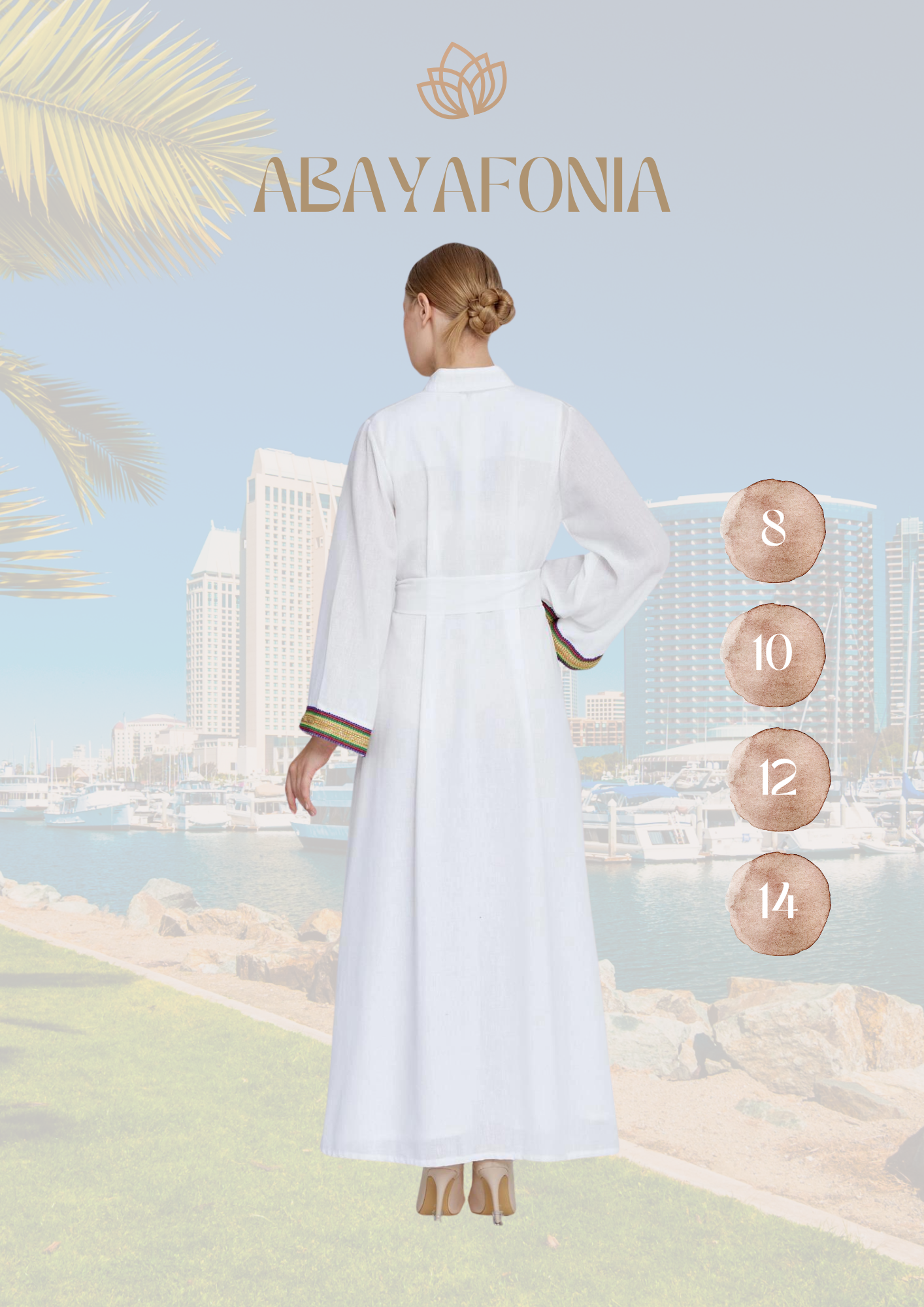 Queen of Arabia: white Abaya