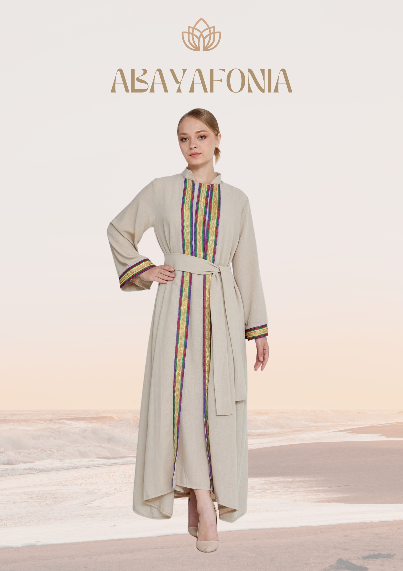 Ameerah: Abaya Beige