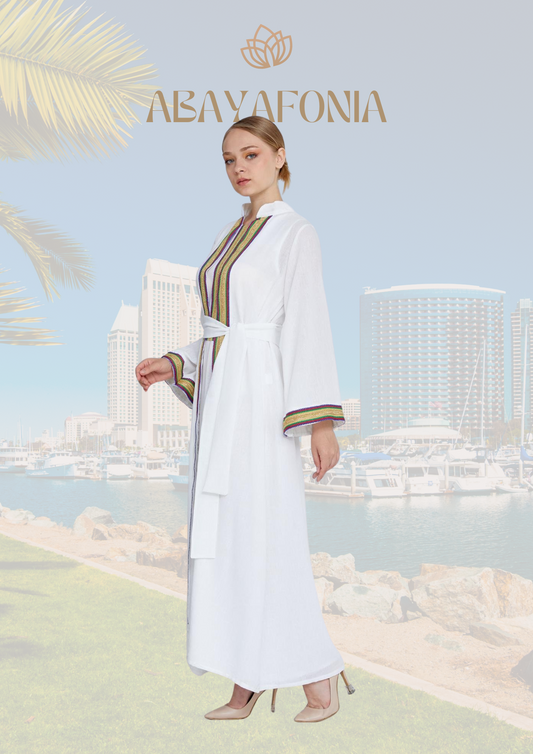 Queen of Arabia: white Abaya